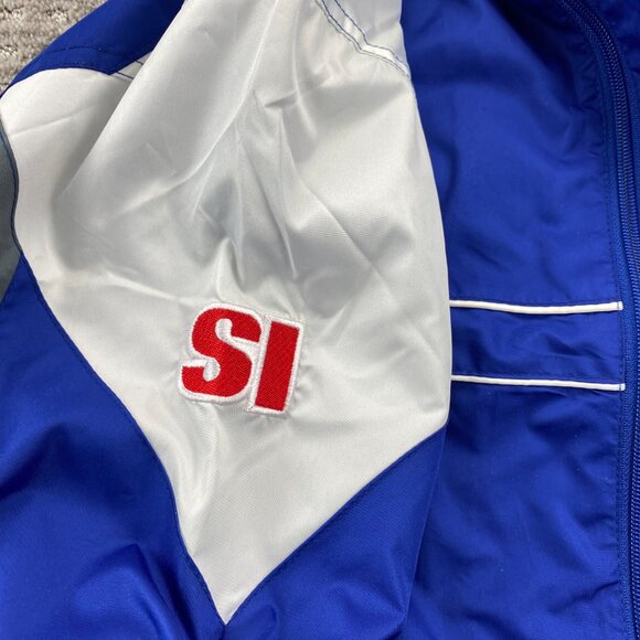 NY Giants Windbreaker Jacket Men Extra Large XL Blue Full Zip Sports Illustrated - Picture 6 of 10